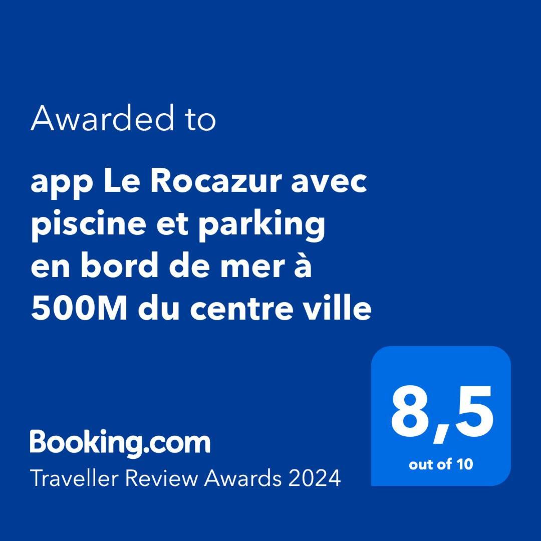 App Le Rocazur Avec Piscine Et Parking En Bord De Mer A 500M Du Centre Ville Menton Exterior foto